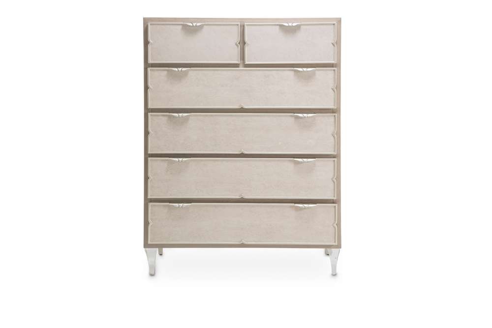 AICO by Michael Amini - Camden Court 6-Drawer Chest - Pearl - 9005070-126_CLOSEOUT veiw 2