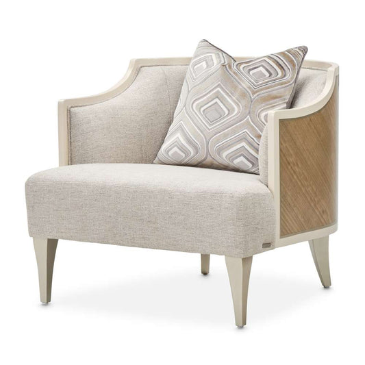 Aico by Michael Amini - Camden Court Accent Chair - Natural Flax/Pearl - 9005835-FLAX-126_CLOSEOUT veiw 1