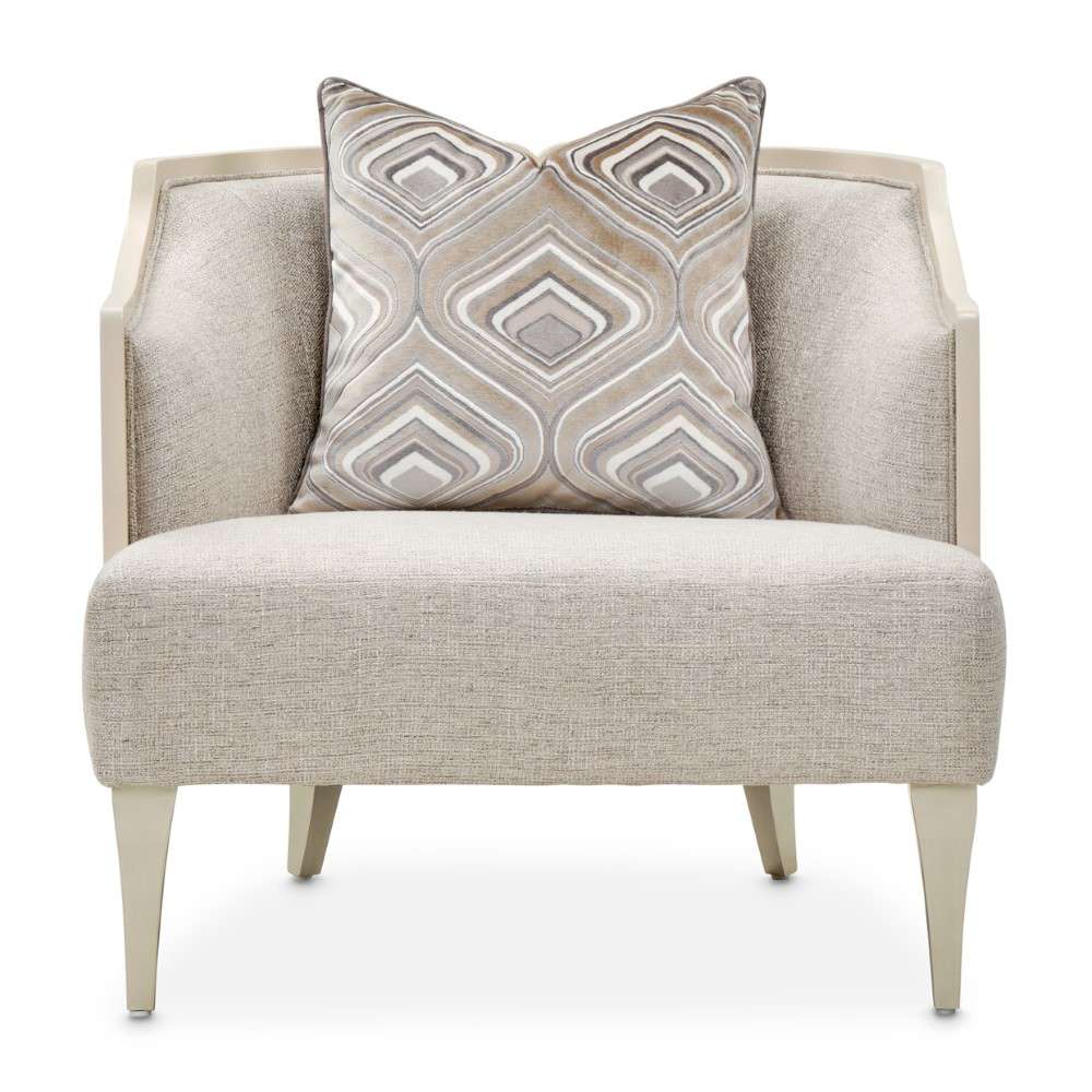 Aico by Michael Amini - Camden Court Accent Chair - Natural Flax/Pearl - 9005835-FLAX-126_CLOSEOUT veiw 2