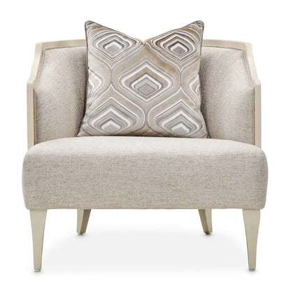 Aico by Michael Amini - Camden Court Accent Chair - Natural Flax/Pearl - 9005835-FLAX-126_CLOSEOUT veiw 2
