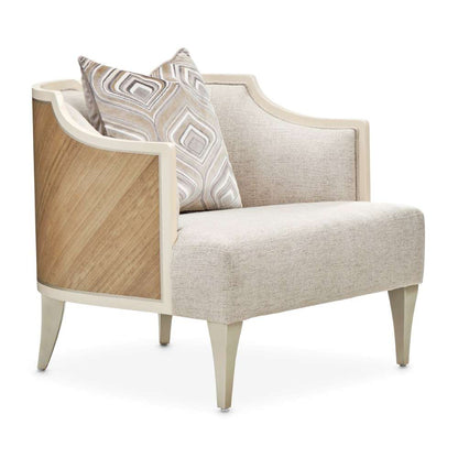 Aico by Michael Amini - Camden Court Accent Chair - Natural Flax/Pearl - 9005835-FLAX-126_CLOSEOUT veiw 3