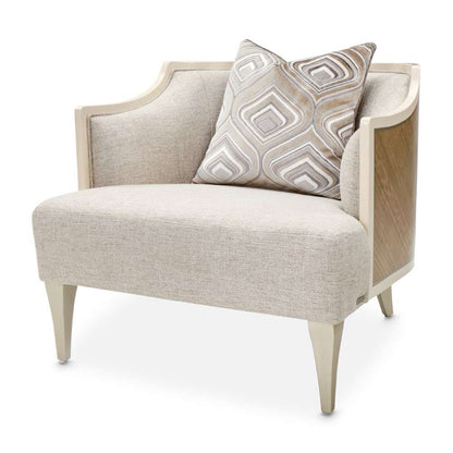 Aico by Michael Amini - Camden Court Accent Chair - Natural Flax/Pearl - 9005835-FLAX-126_CLOSEOUT veiw 9