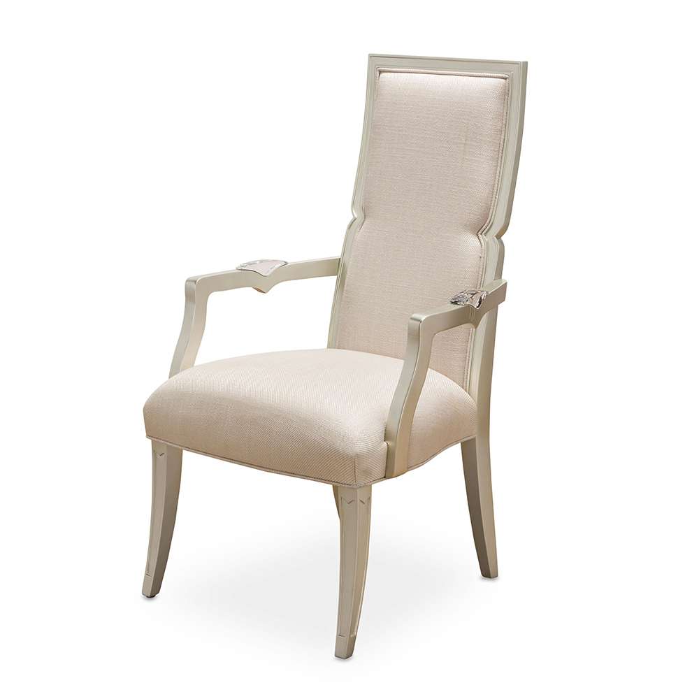 AICO by Michael Amini - Camden Court Assembled Arm Chair - Pearl - 9005004A-126_CLOSEOUT veiw 1