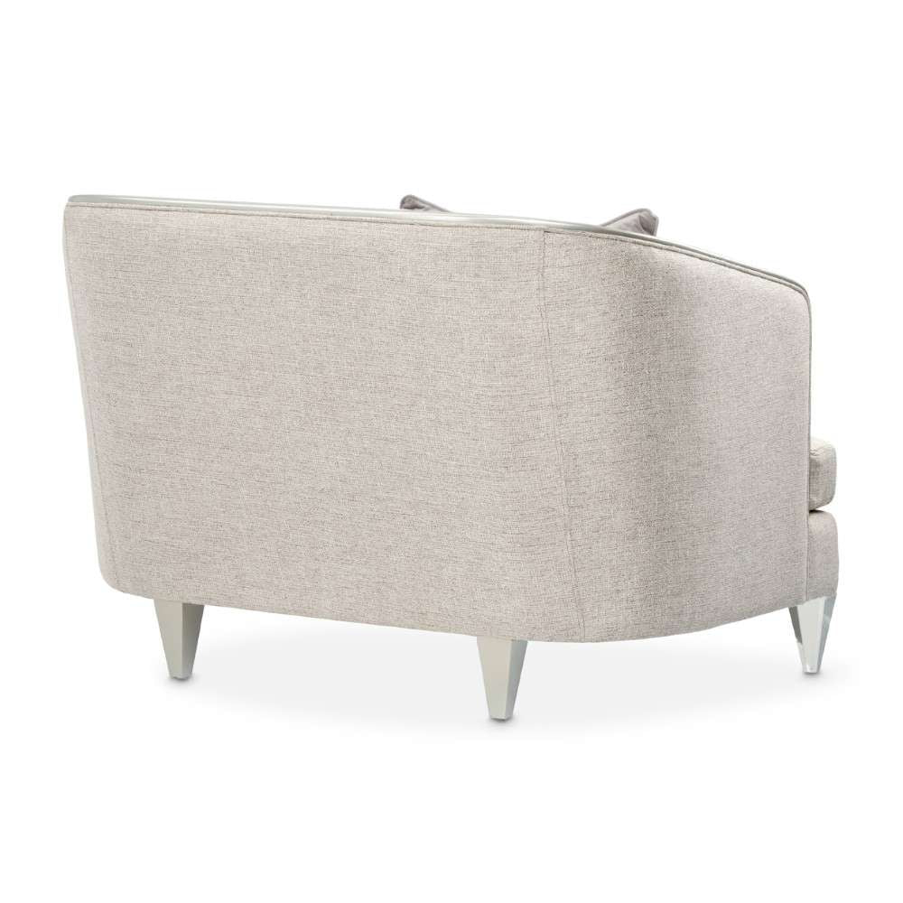 Aico by Michael Amini - Camden Court Chair and Half - Natural Flax/Platinum - 9005838-FLAX-125_CLOSEOUT veiw 9