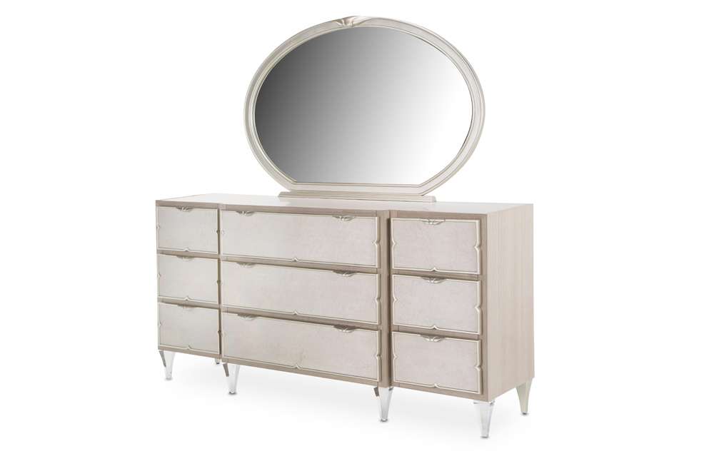 AICO by Michael Amini - Camden Court Dresser & Mirror - Pearl - 9005050-60-126 veiw 1