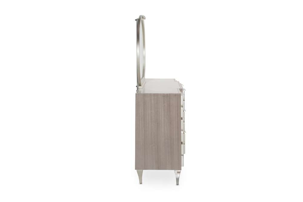 AICO by Michael Amini - Camden Court Dresser & Mirror - Pearl - 9005050-60-126 veiw 4