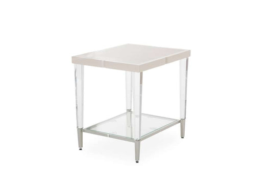 AICO by Michael Amini - Camden Court End Table - Pearl - 9005202-126_CLOSEOUT veiw 1