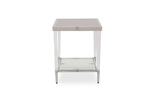 AICO by Michael Amini - Camden Court End Table - Pearl - 9005202-126_CLOSEOUT veiw 2