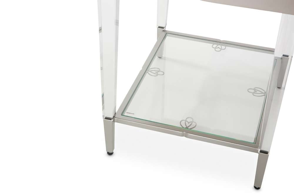 AICO by Michael Amini - Camden Court End Table - Pearl - 9005202-126_CLOSEOUT veiw 3
