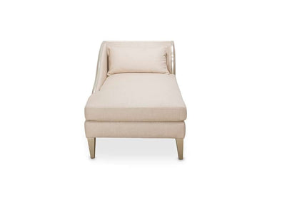 AICO by Michael Amini - Camden Court Left Arm Facing Chaise - Pearl/Platinum - 9005842-PEARL-125_CLOSEOUT veiw 2