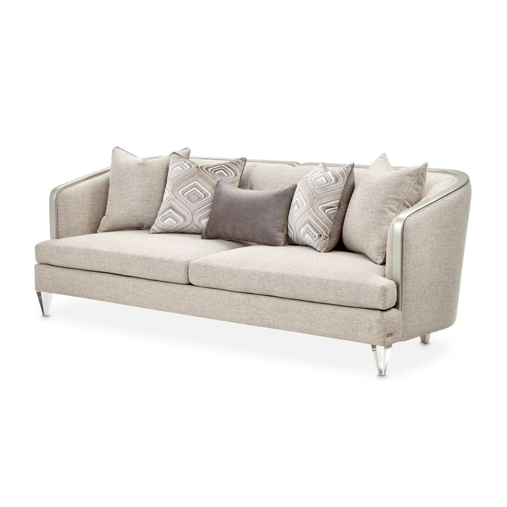 Aico by Michael Amini - Camden Court Sofa - Natural Flax/Platinum - 9005815-FLAX-125_CLOSEOUT veiw 1
