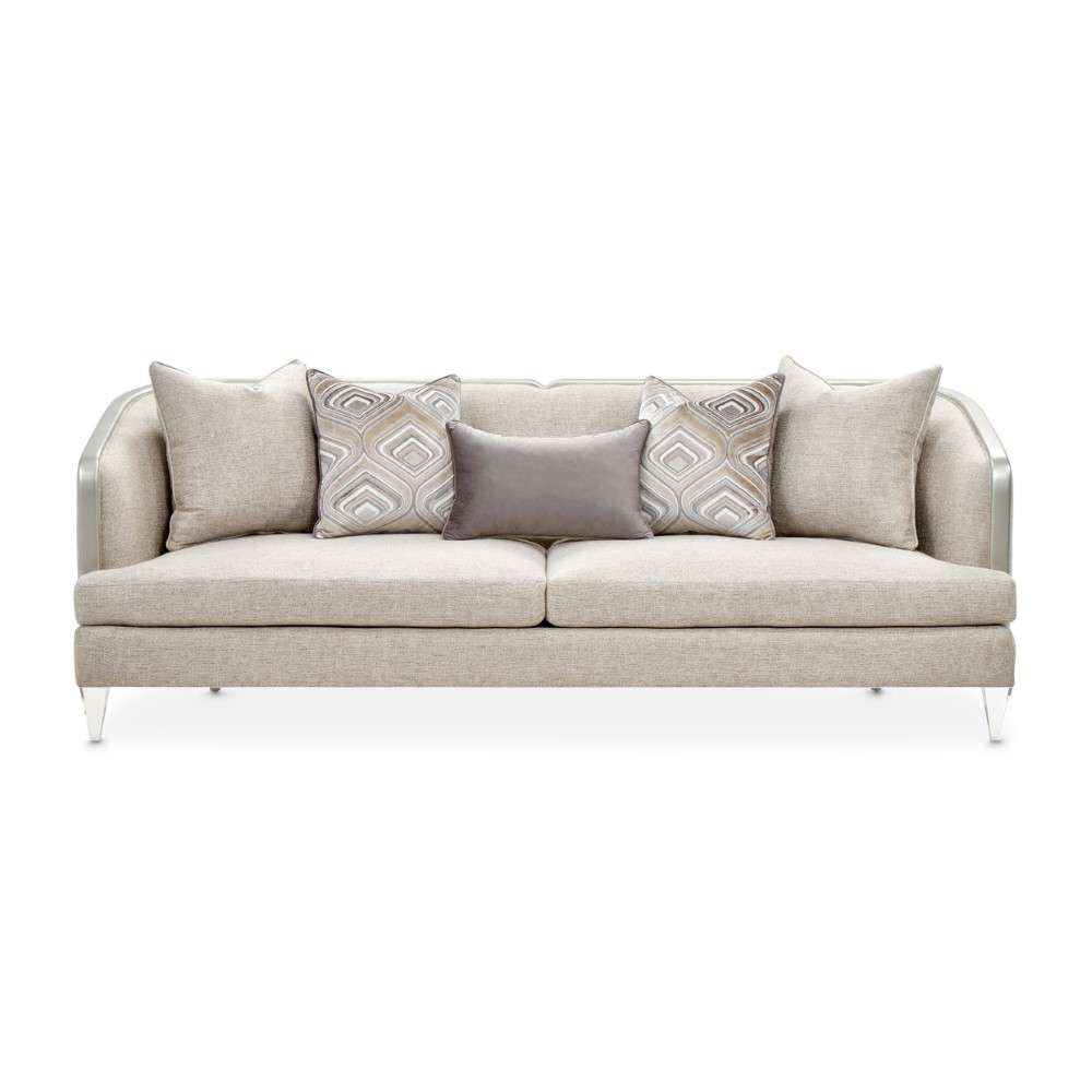 Aico by Michael Amini - Camden Court Sofa - Natural Flax/Platinum - 9005815-FLAX-125_CLOSEOUT veiw 2