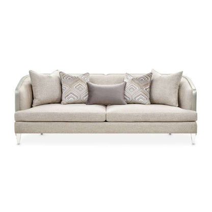 Aico by Michael Amini - Camden Court Sofa - Natural Flax/Platinum - 9005815-FLAX-125_CLOSEOUT veiw 2