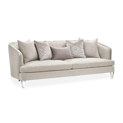 Aico by Michael Amini - Camden Court Sofa - Natural Flax/Platinum - 9005815-FLAX-125_CLOSEOUT veiw 3