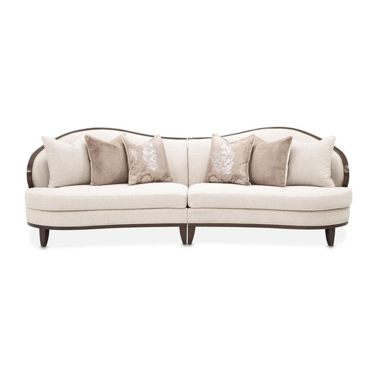 AICO by Michael Amini - Camellia Field 2-Piece Chenille Sofa - Linen/Warm Pecan - 9090-2PC-LINEN-400 veiw 1