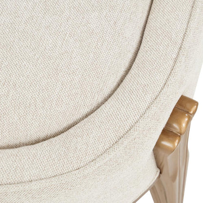 AICO by Michael Amini - Camellia Field Accent Bench - Linen/Antique Gold - 9090904-400 veiw 6