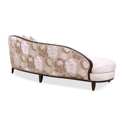 AICO by Michael Amini - Camellia Field Asymmetrical Velvet Sofa - Porcini/Warm Pecan - 9090816-LINEN-400 veiw 4