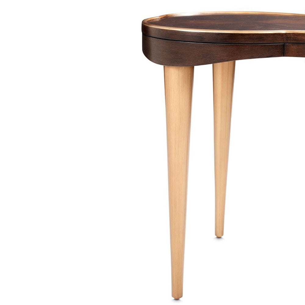 AICO by Michael Amini - Camellia Field Chairside Table - Warm Pecan - 9090206-400 veiw 3