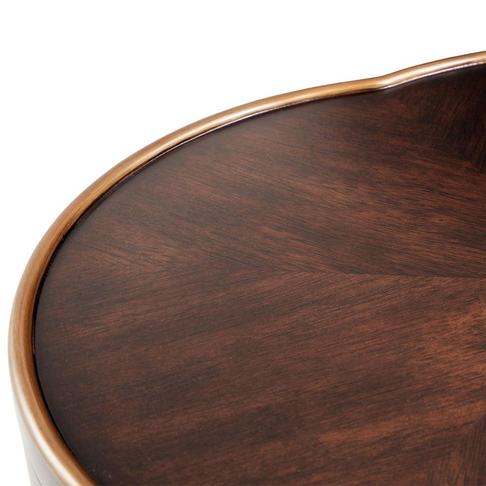AICO by Michael Amini - Camellia Field Chairside Table - Warm Pecan - 9090206-400 veiw 4