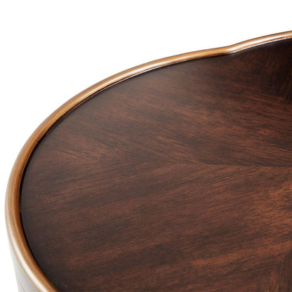 AICO by Michael Amini - Camellia Field Chairside Table - Warm Pecan - 9090206-400 veiw 4