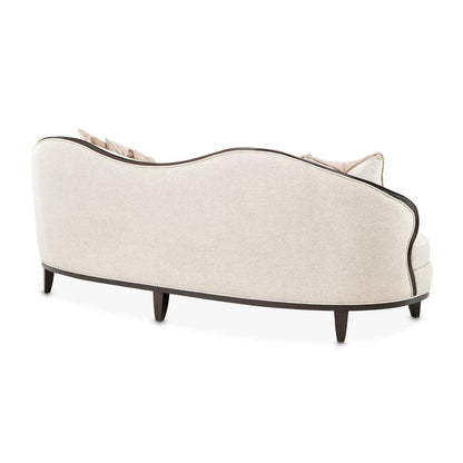 AICO by Michael Amini - Camellia Field Chenille Sofa - Linen/Warm Pecan - 9090815-LINEN-400 veiw 4