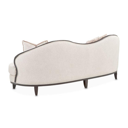 AICO by Michael Amini - Camellia Field Chenille Sofa - Linen/Warm Pecan - 9090815-LINEN-400 veiw 6
