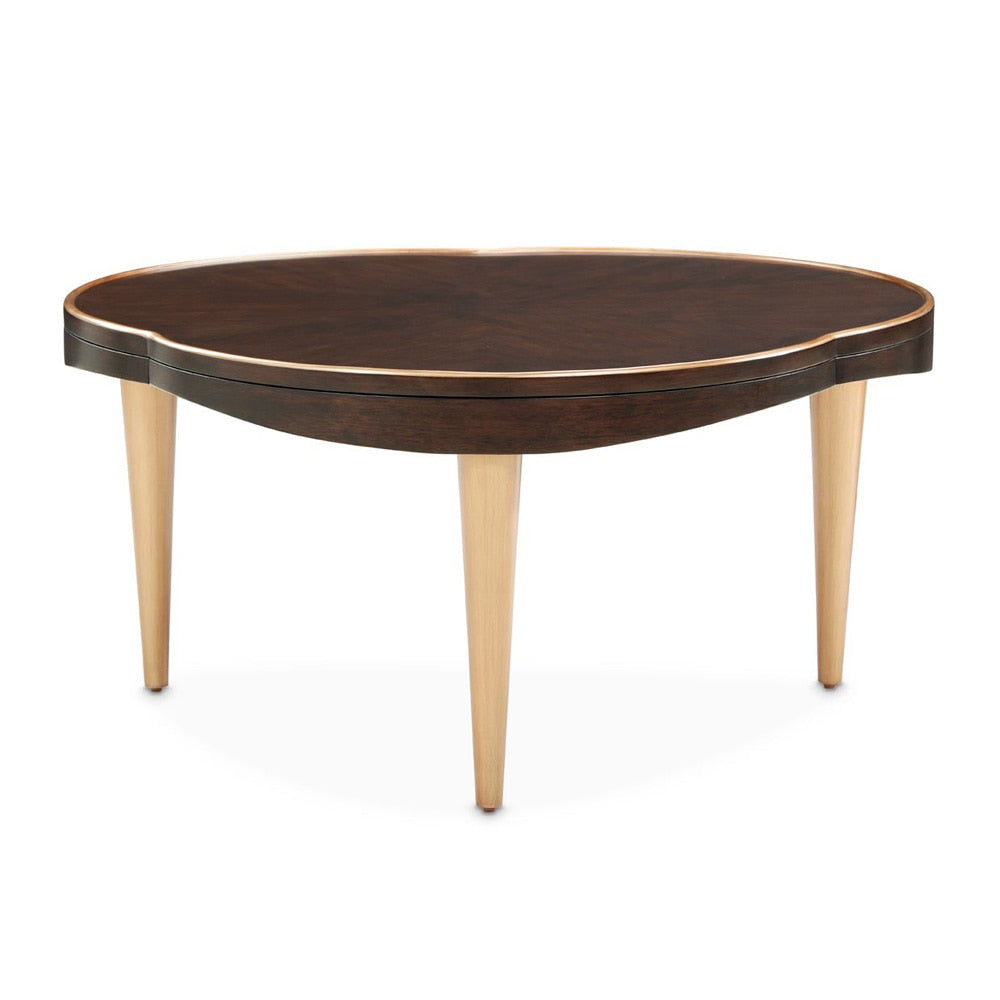 AICO by Michael Amini - Camellia Field Cocktail Table - Warm Pecan - 9090204-400 veiw 1