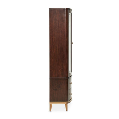 AICO by Michael Amini - Camellia Field Display Cabinet - Warm Pecan - 9090209-400 veiw 3