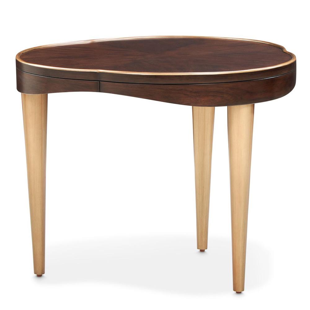 AICO by Michael Amini - Camellia Field End Table - Warm Pecan - 9090205-400 veiw 2