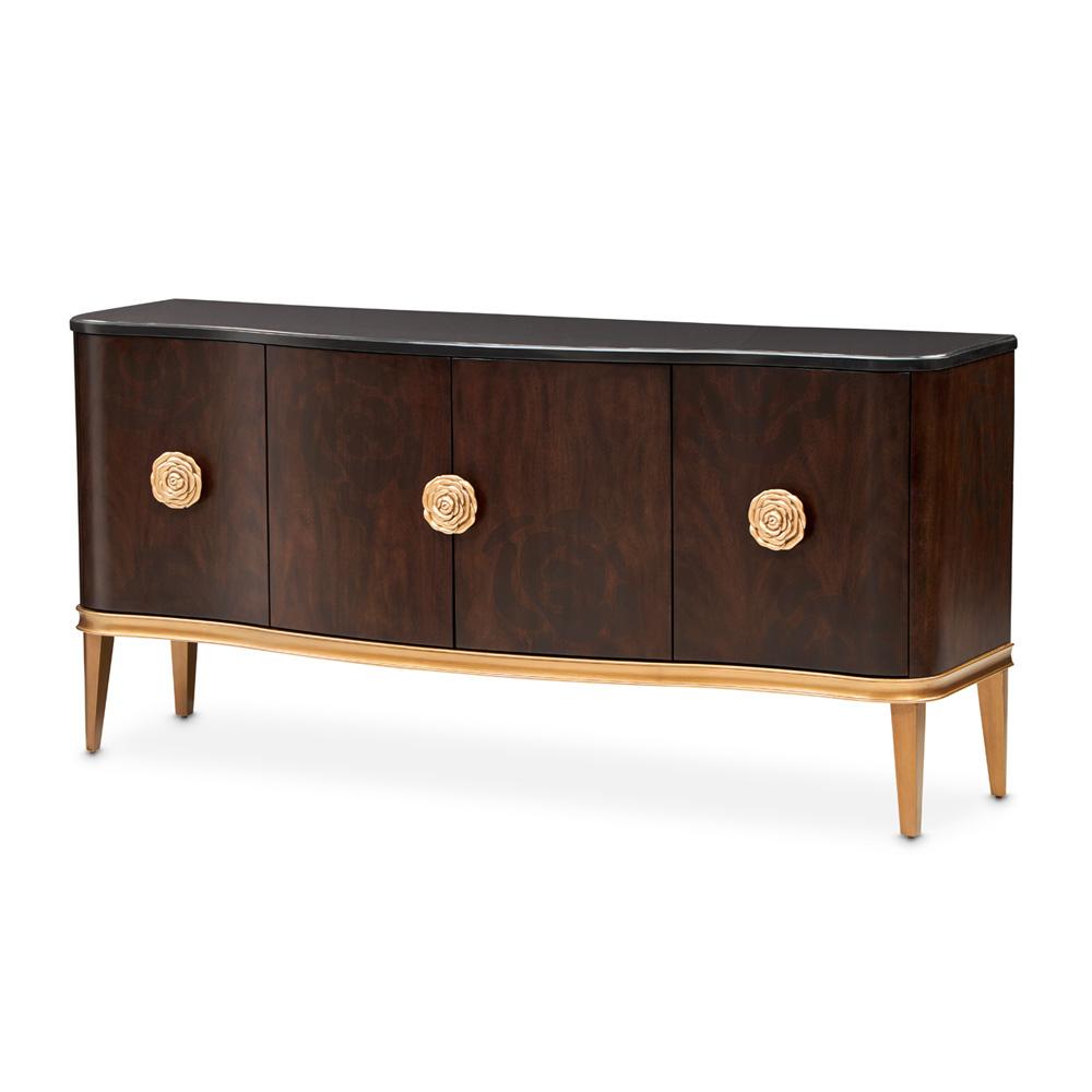 AICO by Michael Amini - Camellia Field Sideboard with Mirror - Warm Pecan - 9090007-260-400 veiw 2