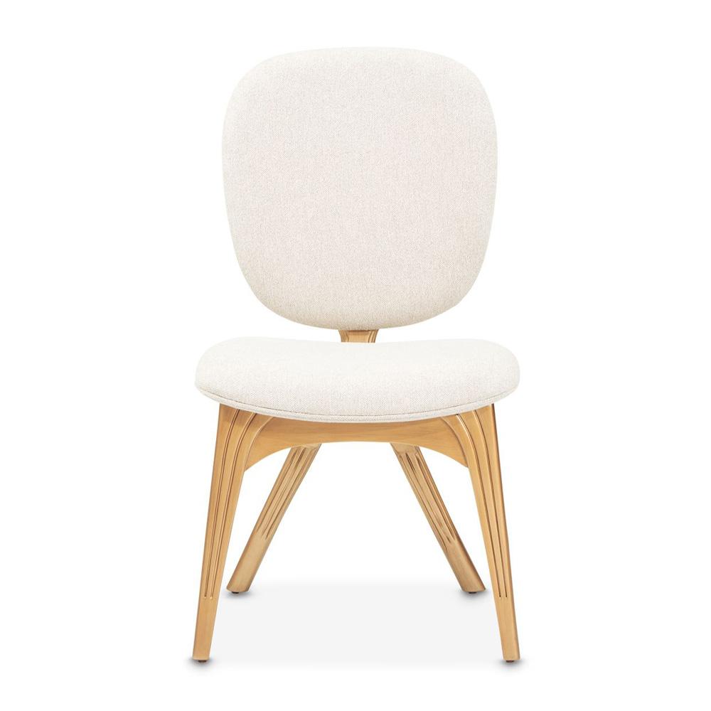 AICO by Michael Amini - Camellia Field Vanity Chair - Linen/Antique Gold - 9090244-400 veiw 1