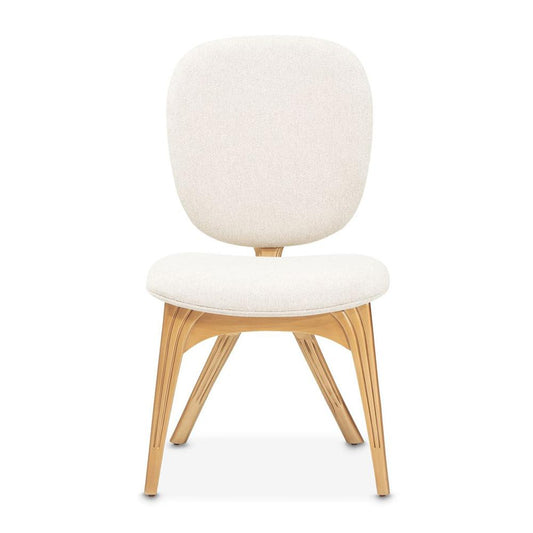 AICO by Michael Amini - Camellia Field Vanity Chair - Linen/Antique Gold - 9090244-400 veiw 1