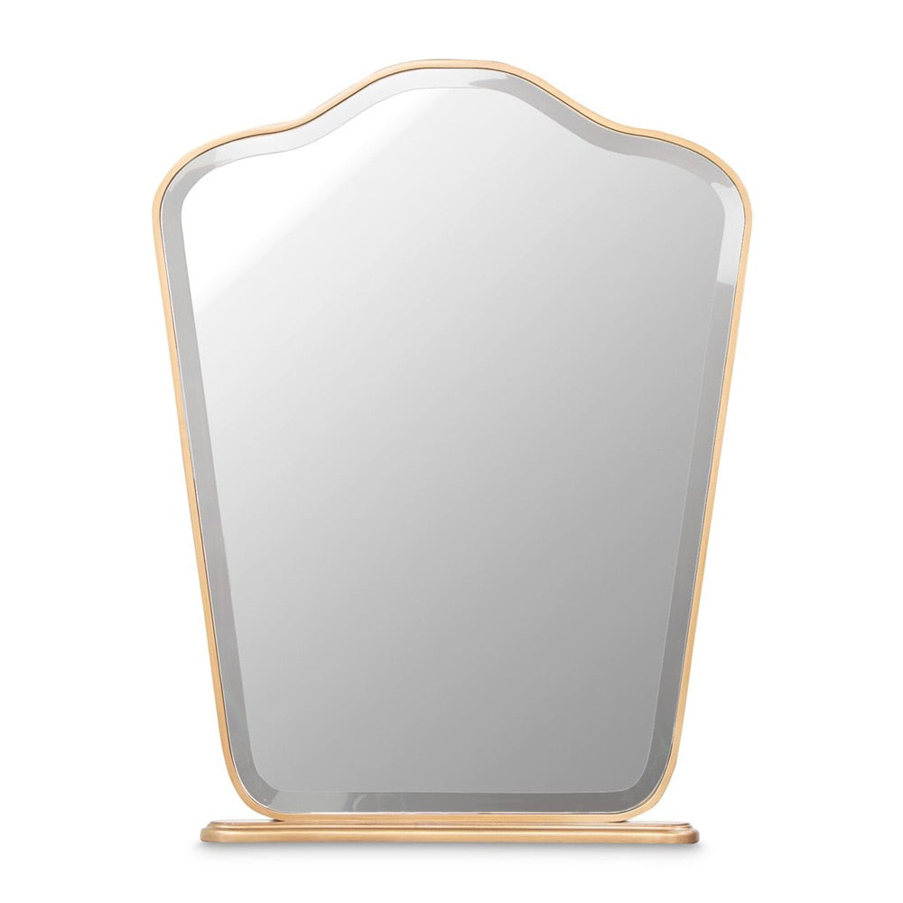 AICO by Michael Amini - Camellia Field Vanity Mirror - Antique Gold - 9090068-400 veiw 1