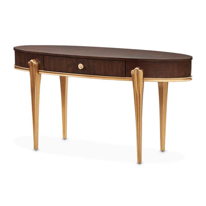 AICO by Michael Amini - Camellia Field Vanity with Mirror & Chair - Warm Pecan - 9090058VAN3-400 veiw 4