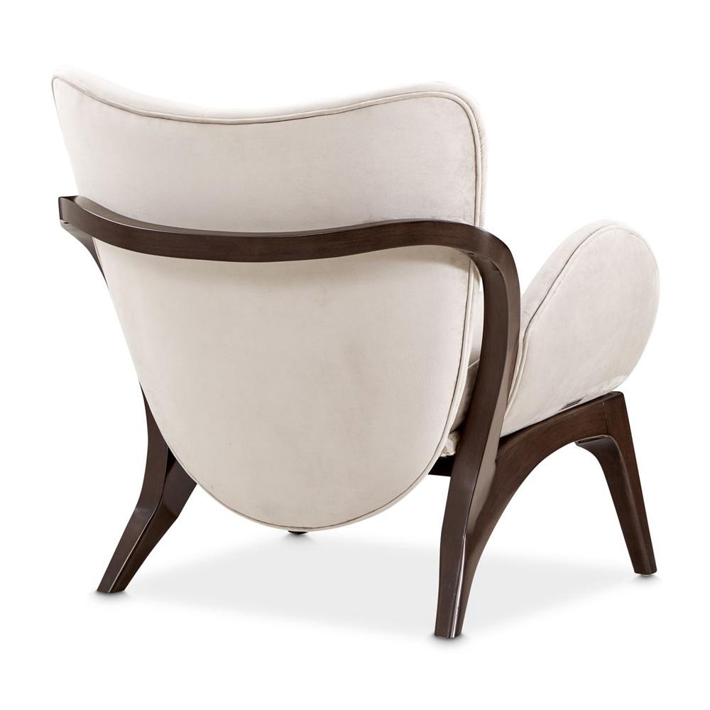 AICO by Michael Amini - Camellia Field Velvet Accent Chair - Porcini/Warm Pecan - 9090834-PRCNI-400 veiw 4
