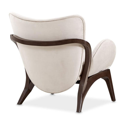 AICO by Michael Amini - Camellia Field Velvet Accent Chair - Porcini/Warm Pecan - 9090834-PRCNI-400 veiw 4