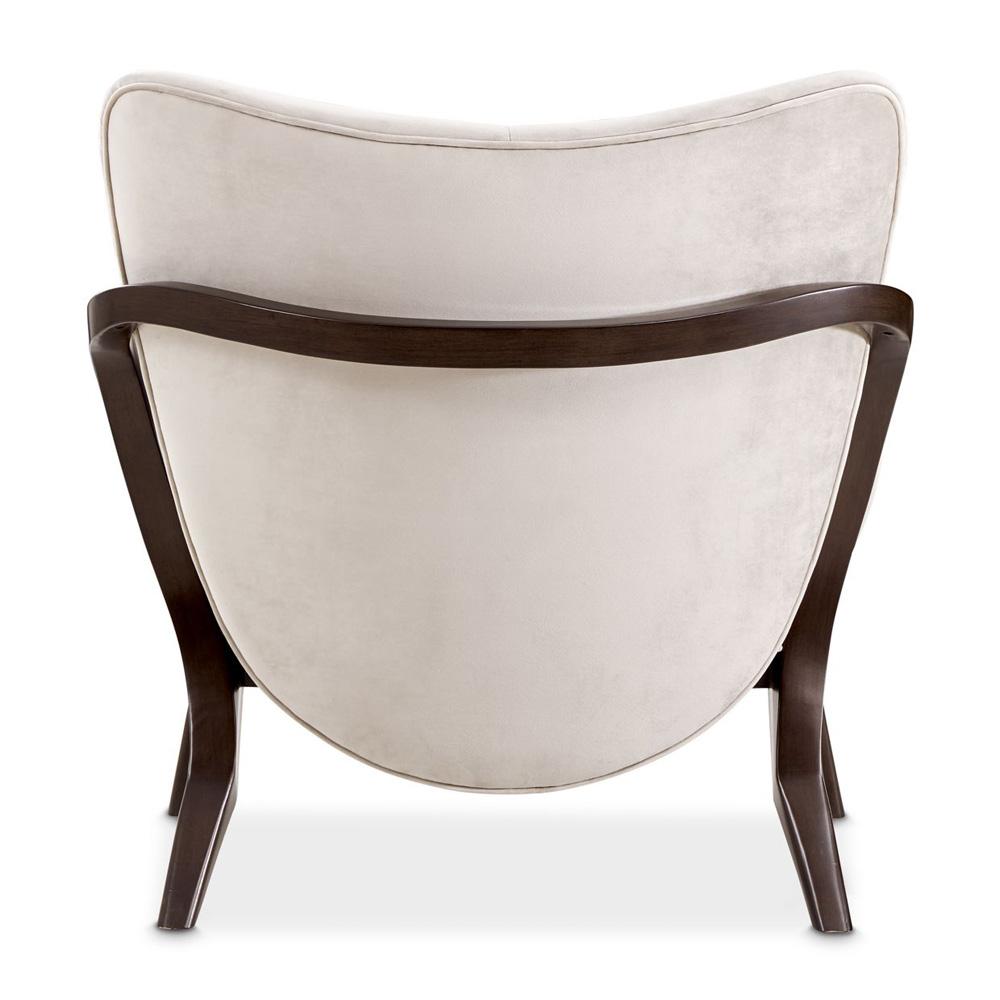 AICO by Michael Amini - Camellia Field Velvet Accent Chair - Porcini/Warm Pecan - 9090834-PRCNI-400 veiw 5