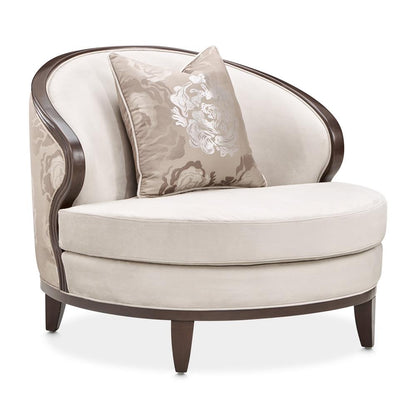 AICO by Michael Amini - Camellia Field Velvet Matching Chair - Porcini/Warm Pecan - 9090835-LINEN-400 veiw 1