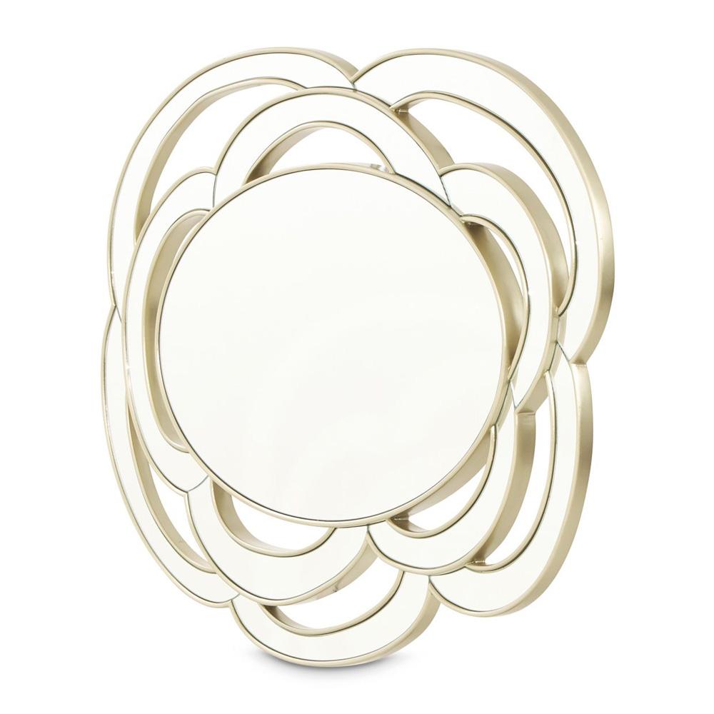 AICO by Michael Amini - Camellia Field Wall Mirror - Antique Gold - 9090260-811 veiw 1