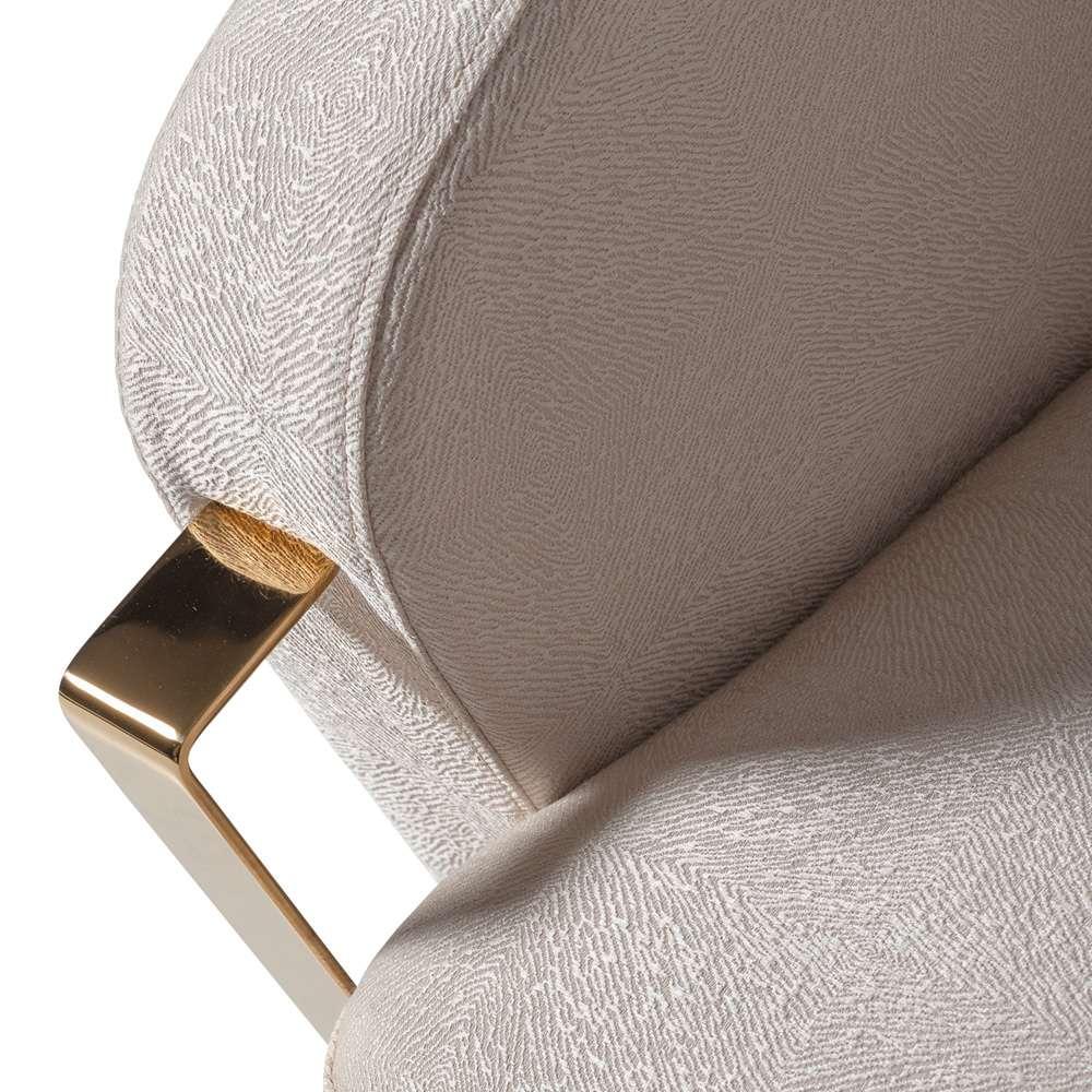 AICO by Michael Amini - Carmela Accent Chair - Almond/Gold - LFR-CRMA835-AMD-806 veiw 5