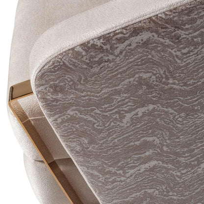 AICO by Michael Amini - Carmela Accent Chair - Almond/Gold - LFR-CRMA835-AMD-806 veiw 6