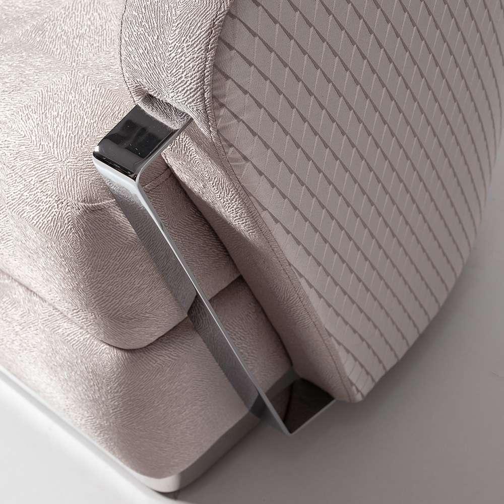 AICO by Michael Amini - Carmela Accent Chair - Zinc/Silver - LFR-CRMA835-ZNC-808 veiw 2