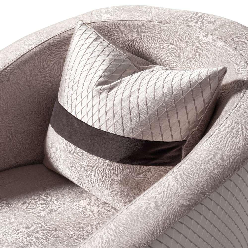 AICO by Michael Amini - Carmela Accent Chair - Zinc/Silver - LFR-CRMA835-ZNC-808 veiw 3