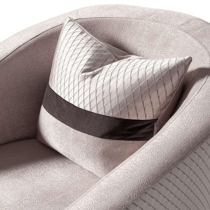 AICO by Michael Amini - Carmela Accent Chair - Zinc/Silver - LFR-CRMA835-ZNC-808 veiw 3