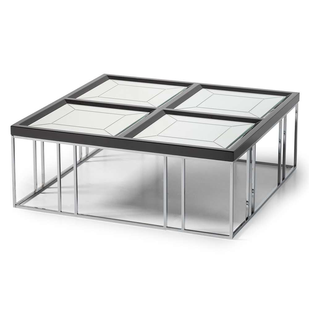 AICO by Michael Amini - Carmela Cocktail Table - Glossy  Charcoal Sand - LFR-CRMA201-830 veiw 2