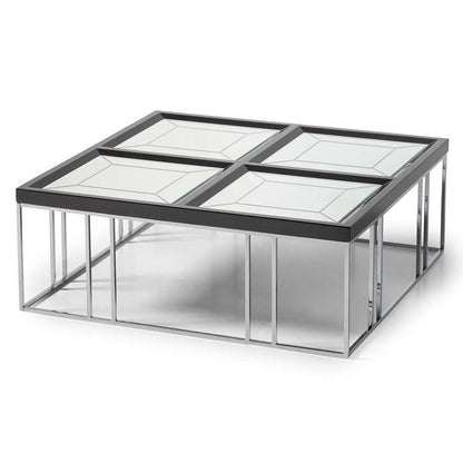 AICO by Michael Amini - Carmela Cocktail Table - Glossy  Charcoal Sand - LFR-CRMA201-830 veiw 2