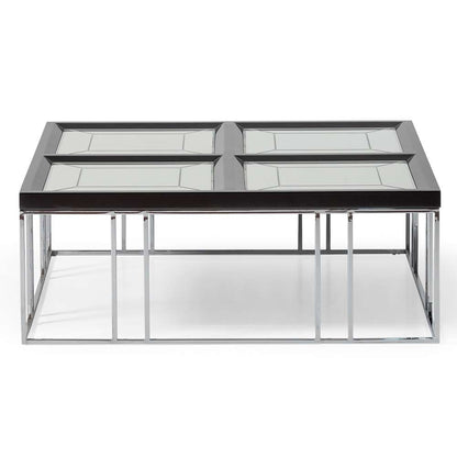 AICO by Michael Amini - Carmela Cocktail Table - Glossy  Charcoal Sand - LFR-CRMA201-830 veiw 3