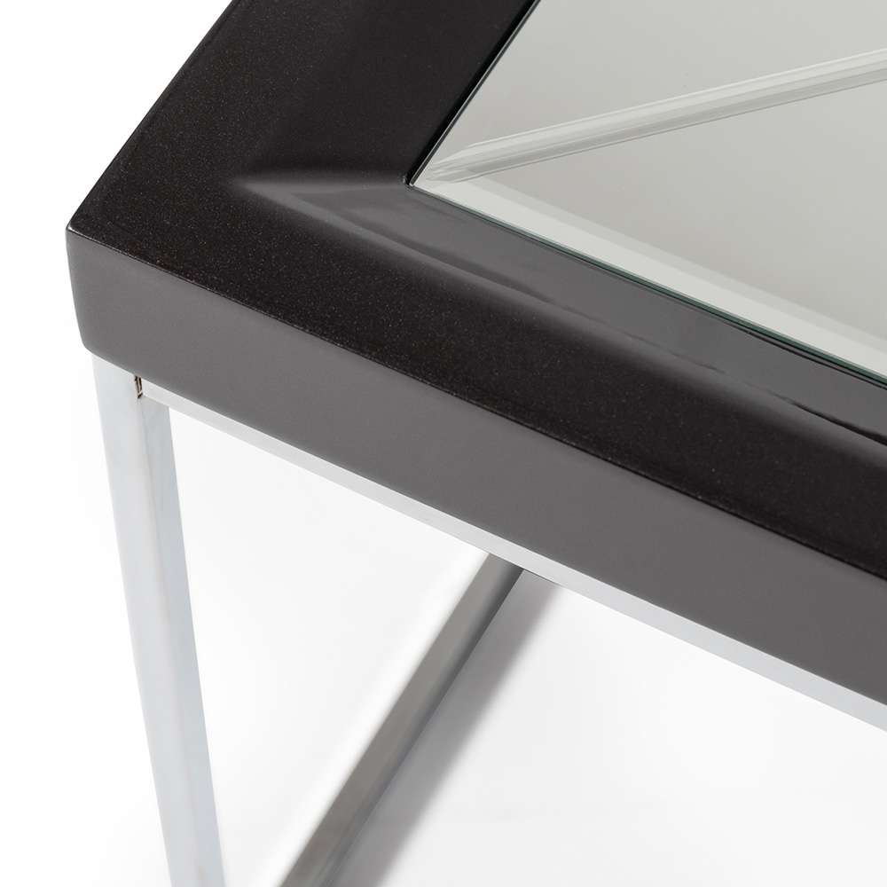 AICO by Michael Amini - Carmela Cocktail Table - Glossy  Charcoal Sand - LFR-CRMA201-830 veiw 4