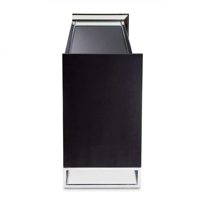 AICO by Michael Amini - Carmela Console Table - Glossy Charcoal Sand - LFR-CRMA223-830 veiw 3