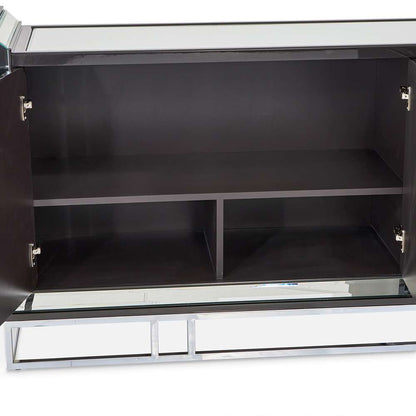 AICO by Michael Amini - Carmela Console Table - Glossy Charcoal Sand - LFR-CRMA223-830 veiw 5